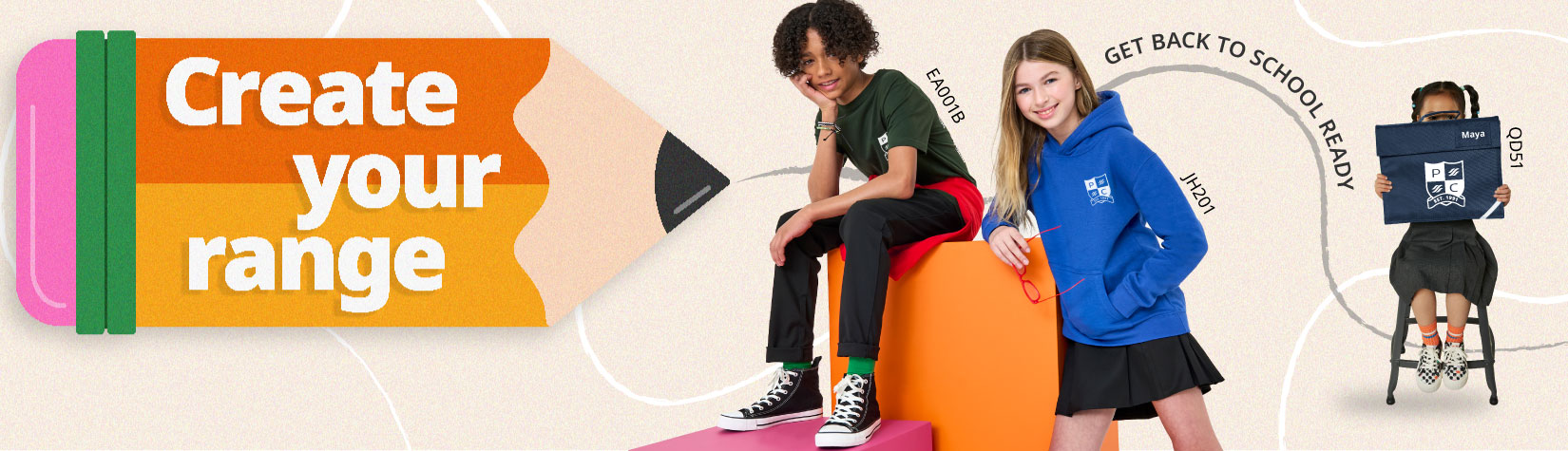 Build your back to school range